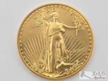 2001 $50 American Gold Eagle Coin, 1oz