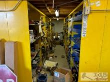 12 Shelving Units of Pipe Fitting Plumbing Equipment & More