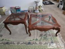 Coffee Table and End Table both Have Glass Tops