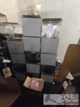 (17) Assorted Display Cases and (42) Ball Qube Baseball Displays