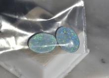 8.23 Carat Matched Pair of Australian Opal Triplets
