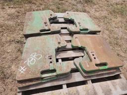 (8) John Deere Suitcase Weights