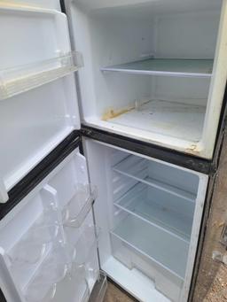 (1) Black Frigidaire Refrigerator, (1) S/S Dometic Dual Compartment 2-Door RV Refrigerator