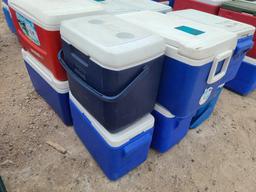 Group of Assorted Coleman Performance Coolers
