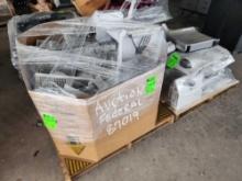 Group of Hitachi Projectors, Box w/Projector Pieces and Misc. Items on 2 Pallets