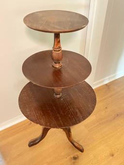 Beautiful Antique 3-Tier Display Table