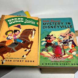 1949 & 50 Golden Story Books with Original Holder