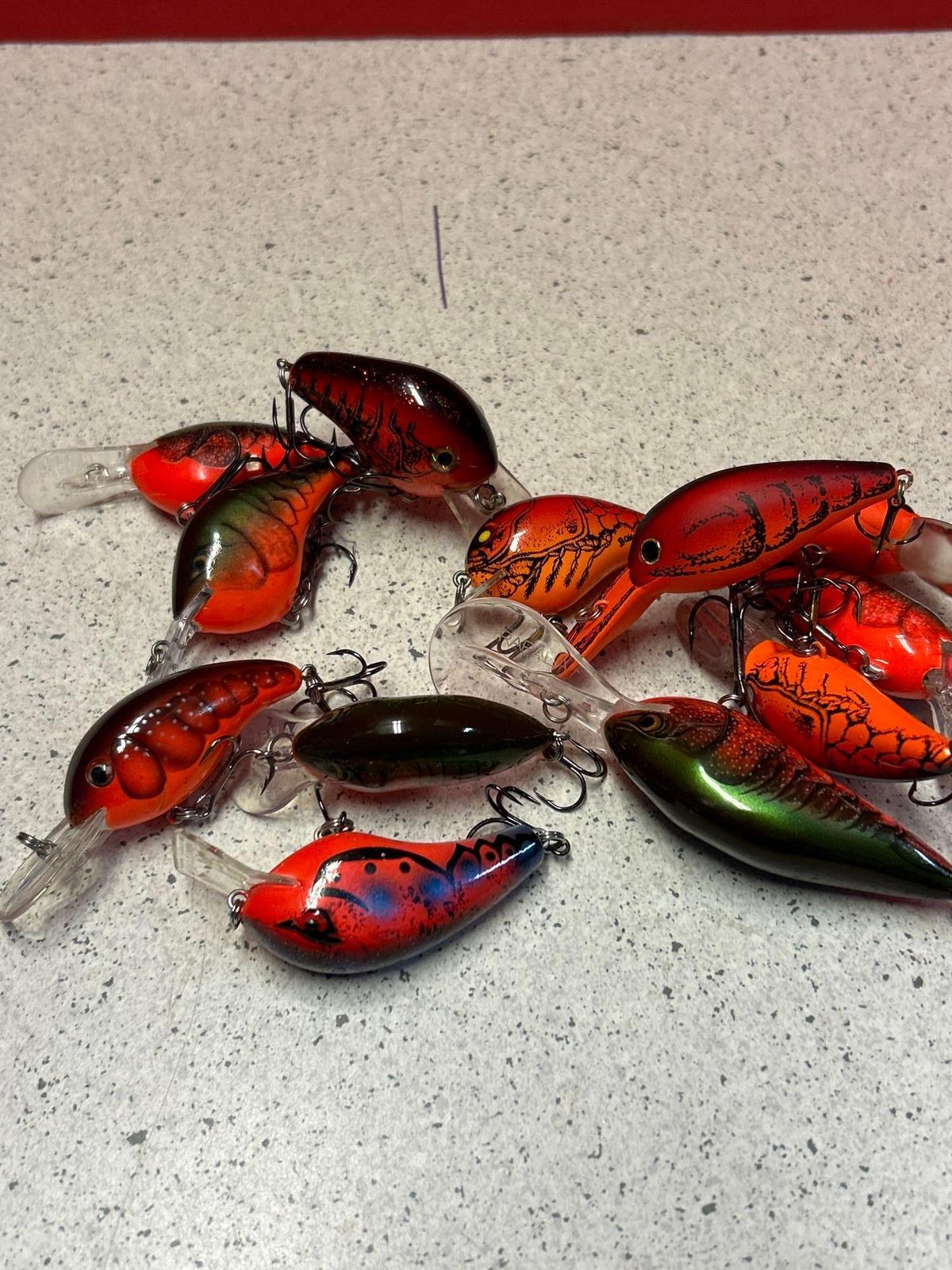 approximately 12 brand new fishing lures head