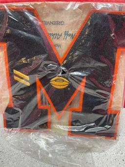 vintage Massillon chenille football letter 8.5?