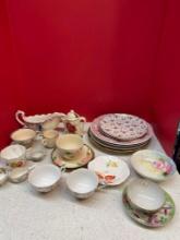 Tea cups, and saucers, and China plates