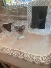 4 Waterford crystal picture frames