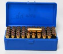 50 rds .44 rem mag ammunition in storage container