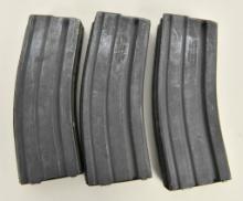 3 AR-15 30 Round 5.56 Caliber Metal Magazines