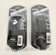 2 New Walther PPX 9mm & .40 Cal Magazines