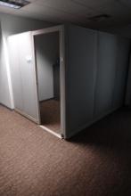 CUBICLE ENCLOSURE W/CABINETS X1