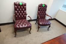LEATHER CHAIRS (X2)