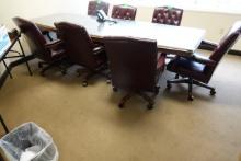 CONFERENCE TABLE W/7 CHAIRS X1