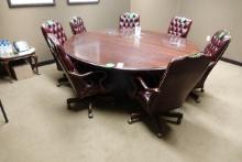CONFERENCE TABLE AND 7 CHAIRS X1