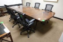 CONFERENCE TABLE & 6 CHAIRS X1