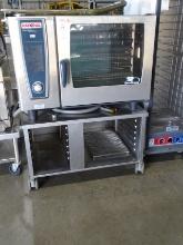 RATIONAL SELF COOKING CENTER WHITE EFFICENCY OVEN ELECTRIC. MOD: SCC WE 62 W/CASTERED STAND
