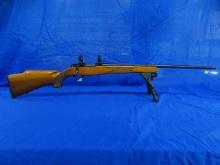 SAKO .222 BOLT 1461 S/N: 123961 W/SCOPE RINGS & BI-POD STAND