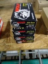 WOLF .223 REM 62GR COPPER HP STEEL CASE 20/BOX (X4)