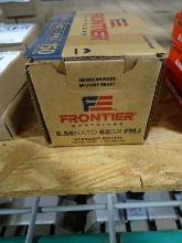 BOX OF FRONTIER 5.56 NATO 62 GR FMJ 150 CARTRIDGES