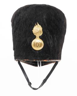 19th C. BRITISH ROYAL BENGAL FUR CAP