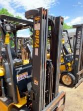 2010 Yale 5,000 LB. Capacity Electric Forklift, Model ERC050, S/N A968N02631H, 36 V, 3-Stage Mast,