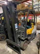 Unicarriers FCG25L-A1 Forklift, 5,000 LB. Cap., S/N CP1F2-9W1221, 3-Stage Mast, LP, No Forks