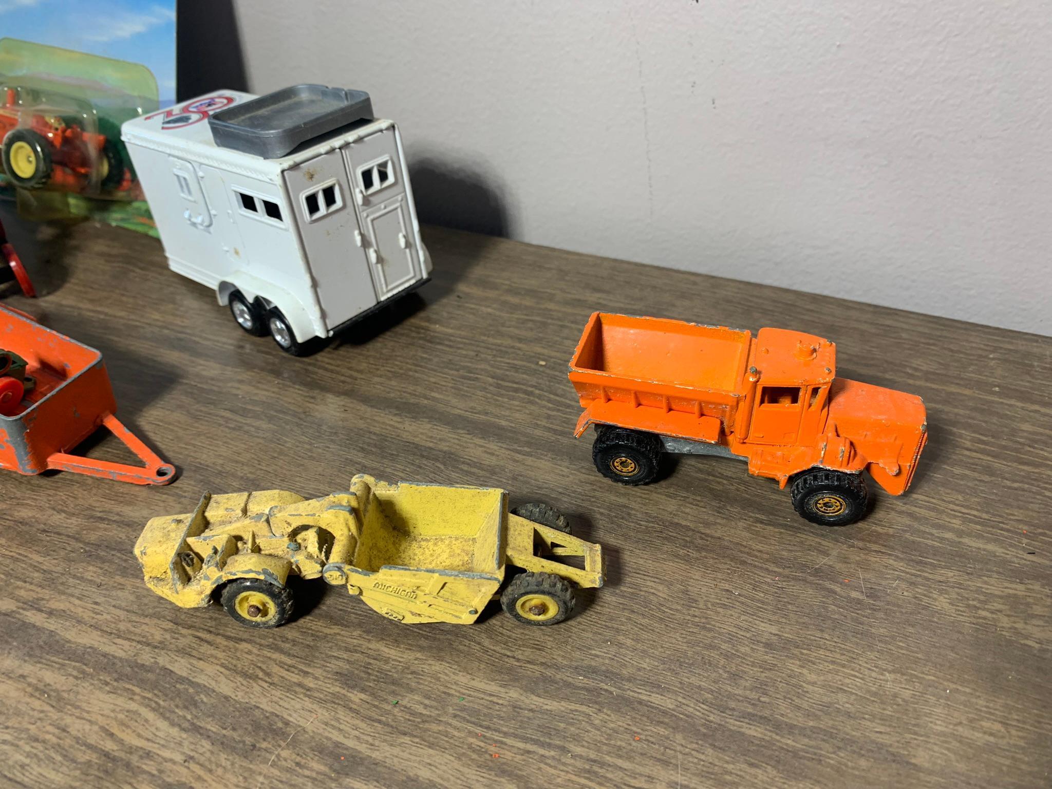 Diecast & Plastic Tractors, Implements and Cars - Some by Ertl