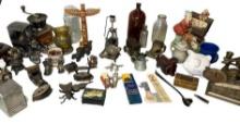 Group of Collectibles - Radio, Banks, Toothpick Holder & More