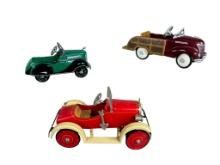 Group of Hallmark Collectible Miniature Pedal Cars