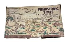 Vintage Prehistoric Times Play Set