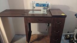 Brother Electric Sewing Machine & Cabinet & Kirby vacuum cleaner