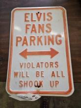 Metal Elvis sign