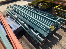 Pallet racking; 2 uprights 42in. deep x 8ft. tall, 6 load beams 96in. x 3in.