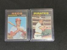 1971 Topps Johnny Bench and Willie Stargell Nice