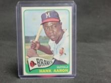 1965 Topps Hank Aaron Baseball Card 170 Nice HOFer