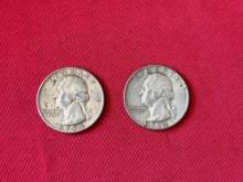 (2) Silver Quarter Dollar Coins