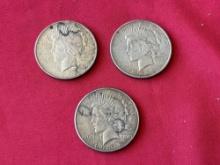 (3) Silver One Dollar Coins