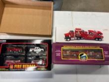 Model Fire Trucks - Sears Seasons Greetings Trucks