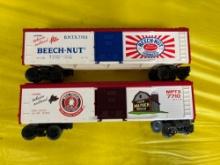 Lionel Beech-Nut and Mail Pouch Box Cars
