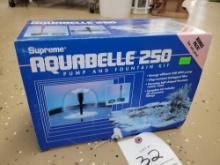 New Aquabelle 250 pump and fountain kit