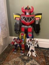 (3) Transformers , largest is 27 inches tall