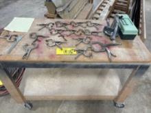 Rolling Work Bench - Vice Grip Clamps
