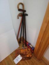 Sewing box, Canes, Weights