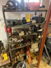 Shelf Unit & Contents - Motorcycle Parts, Tools, Hardware, Bits, & more