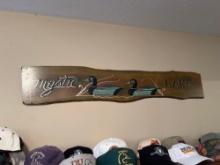 Hand Painted Mystic Lake Duck Sign by T. Karash