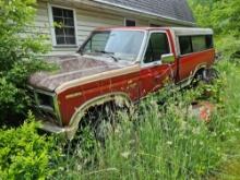 1983 Ford Bronco pickup truck, been sitting